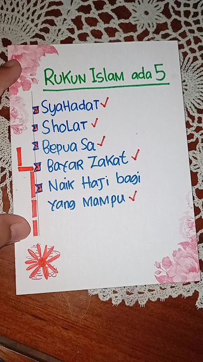 Rukun Islam ada 5 #belajar #shortvideo
