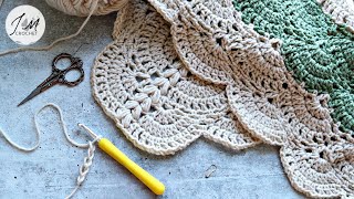 🍏SUPER EASY and FAST crochet blanket patterns, Flora Blossom Blanket, Beginner friendly #crocheting