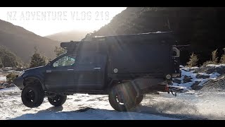 4WD SNOW CAMPING  OVERLAND Adventure VLOG 218 Fallow Deer Hunting South Central NZ Josh James