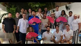Adam Lambert w  friends "thank you Tryst Hotels for a beautiful evening in Puerto Vallarta,October 8