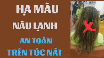 Cách hạ màu nâu lạnh an toàn trên tóc tẩy | Huynh Nguyễn
