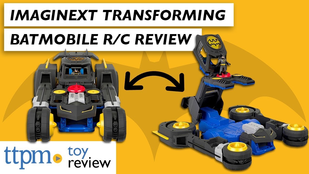 Inside Look at Imaginext DC Super Friends Transforming Batmobile R/C Review  from Fisher-Price - YouTube