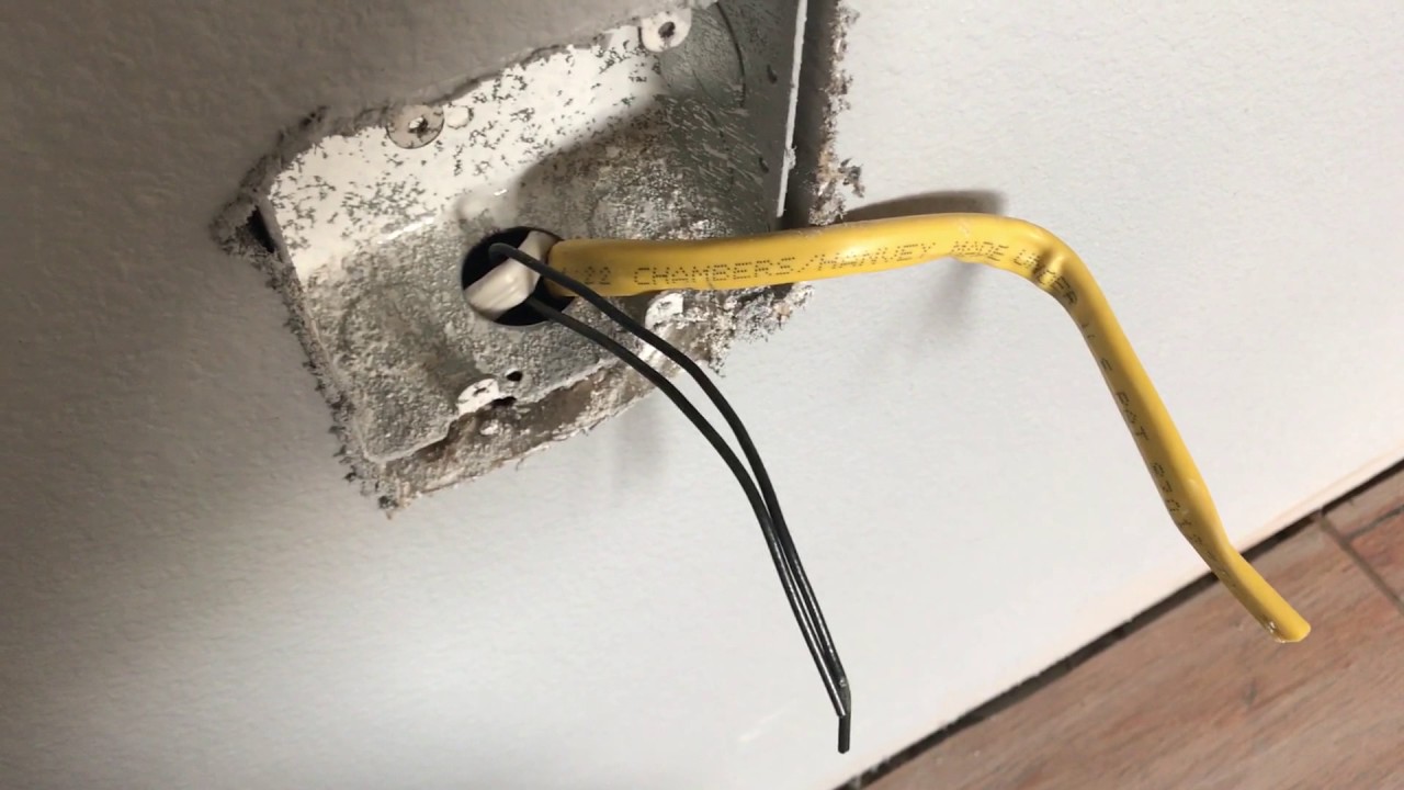 Fishing Wires Back out of the Wall - YouTube