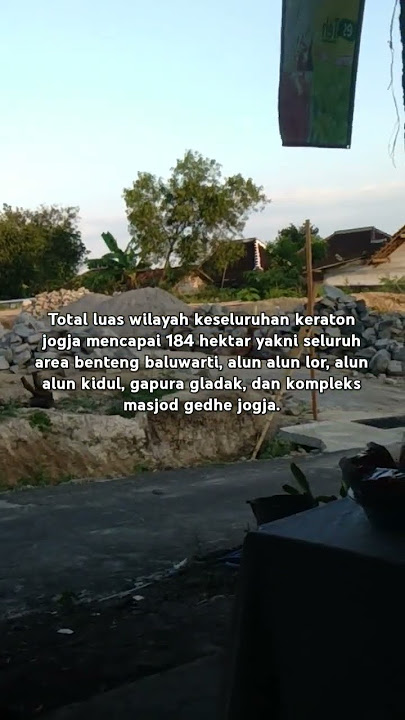 Luas wilayah keraton jogja