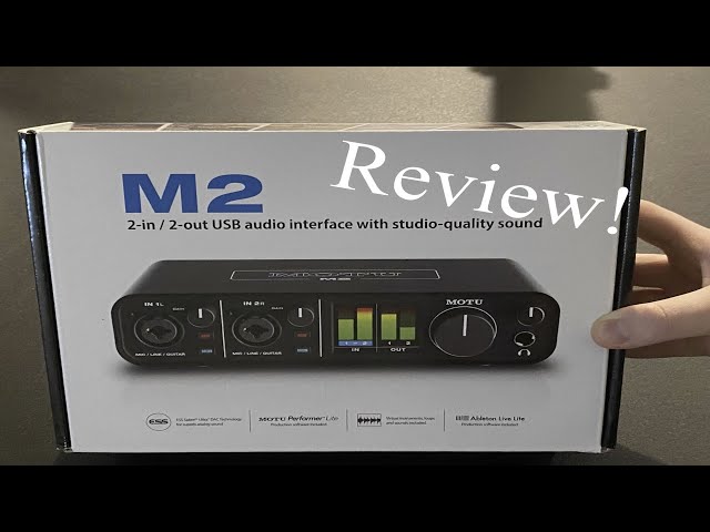 Unboxing: Motu M2 USB-C Audio Interface