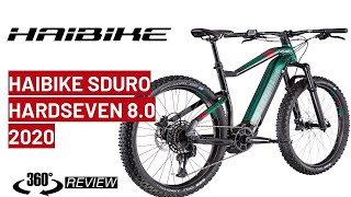 HAIBIKE SDURO HardSeven 8.0 black/kingston/red 2020: 360 spin bike