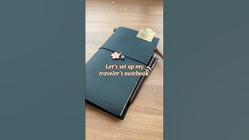 Setting up my first traveler’s notebook! #travelersnotebook #unboxing #journaling #journalsetup