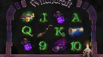 Witchcraft slot game UI art