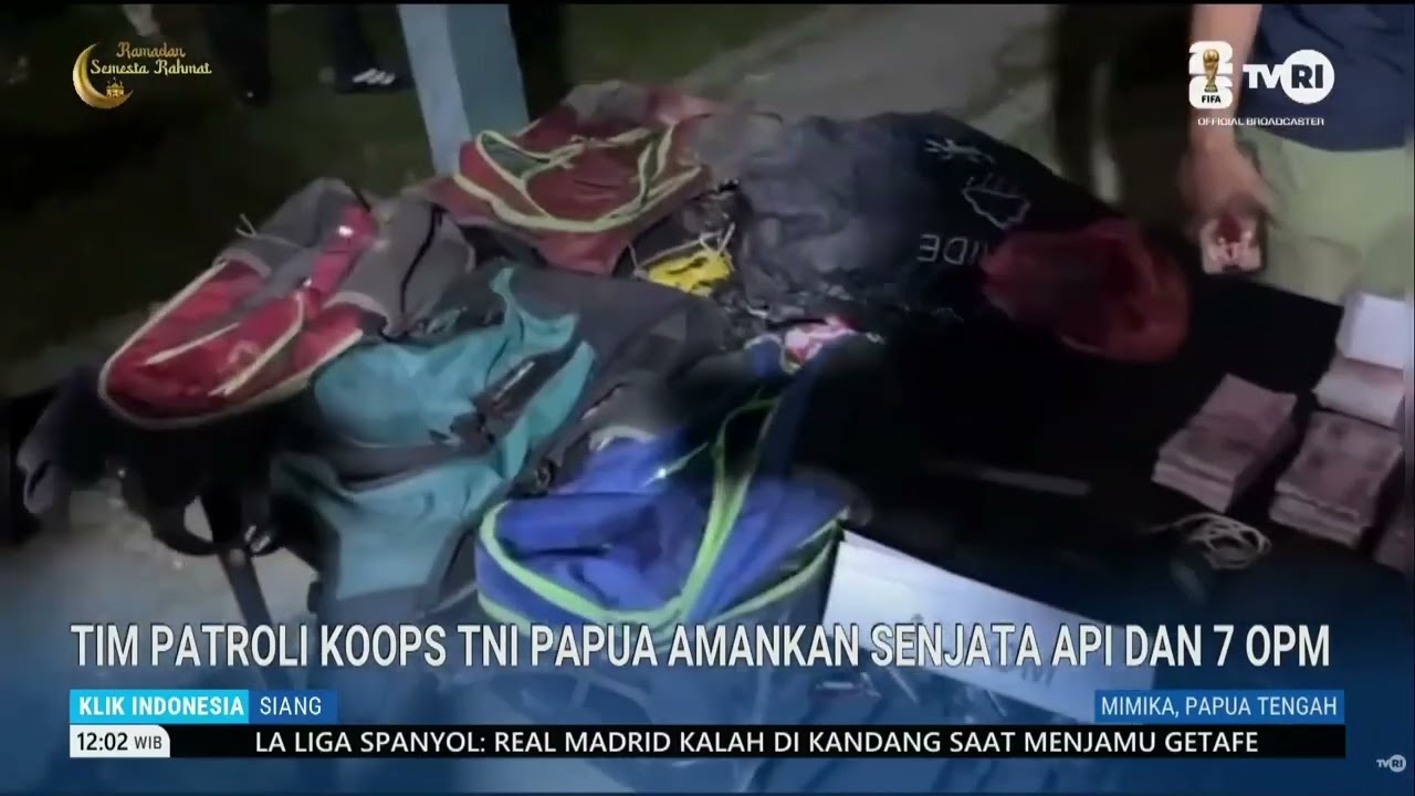 Tim Patroli KOOPS TNI Papua Amankan Senjata Api Dan 7 OPM