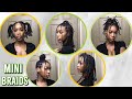How To: Mini Braids + 4 Ways to Style them || Type 4 Natural Hair