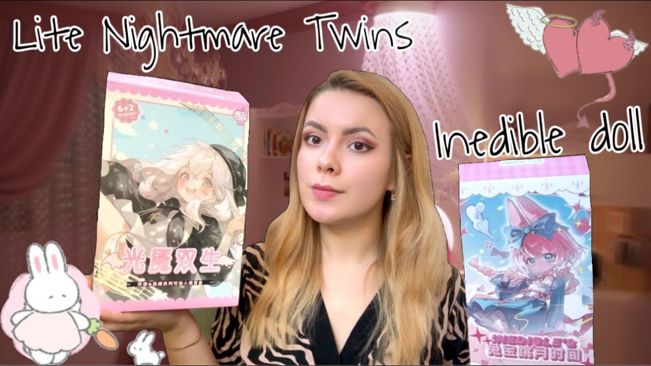 РАСПАКОВКА LIGHT NIGHTMARE TWINS и INEDIBLE DOLL BLINDBOX🐰👯‍♀️✨