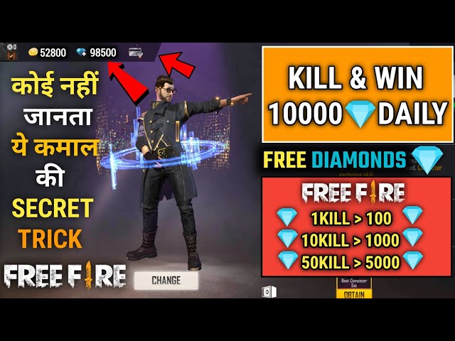 How to get 10,000 diamonds in Free Fire - Quora