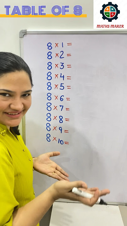 Easy way to learn table of 8/Short Trick to remember table of 8, Table Trick / 8 ka pahada #maths