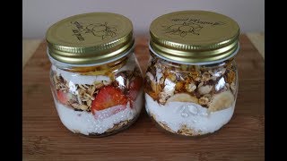 Granola Milo Banana & Strawberry Honey Healthy Breakfast to Go