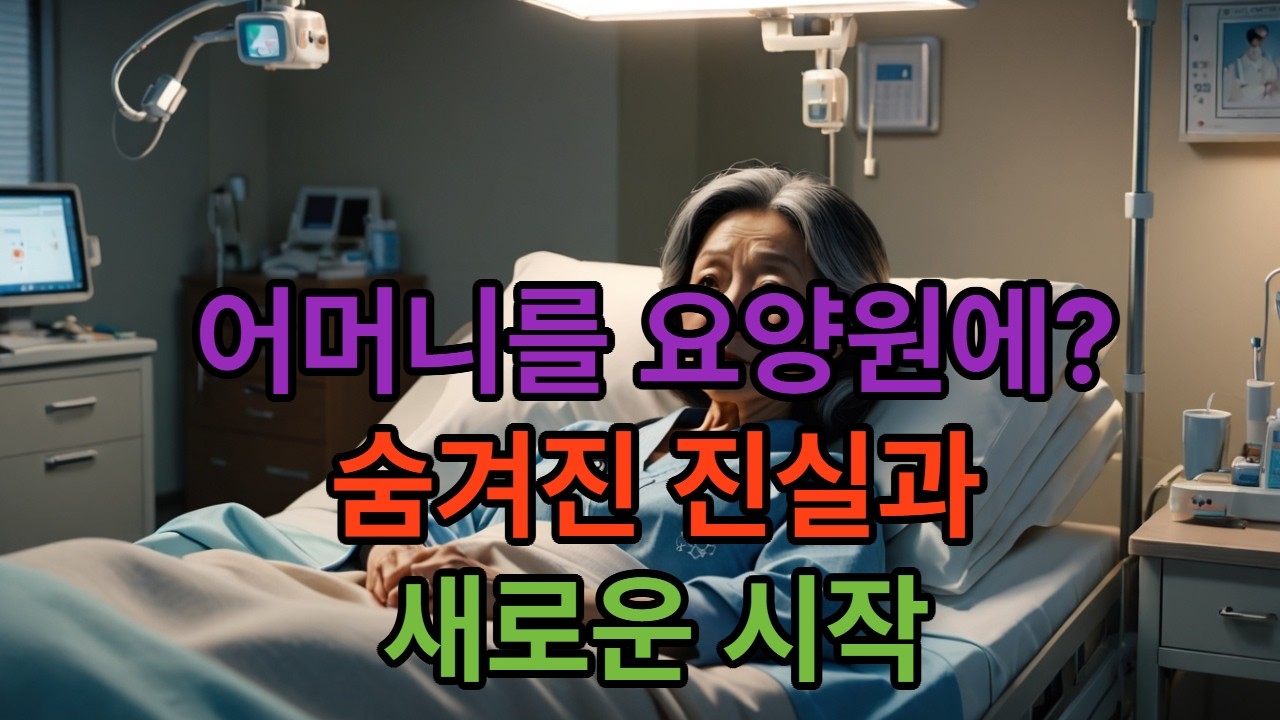 아들과 요양원으로 간 어머니, 절망과 희망