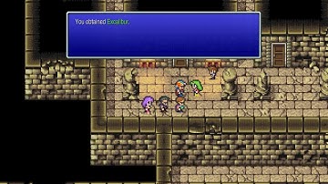 FINAL FANTASY II how to get to Excalibur