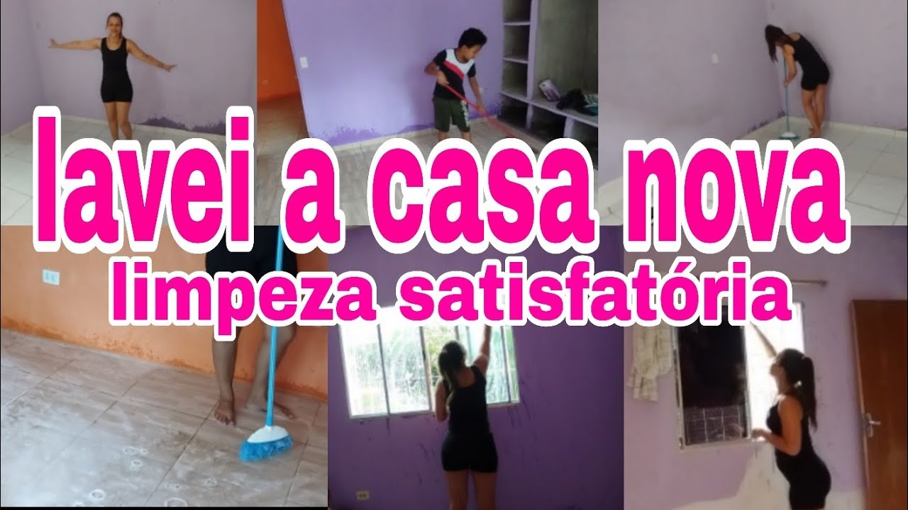 Lavei toda a casa nova | limpeza satisfatória 