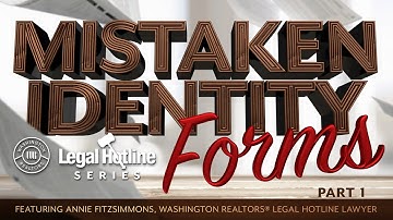 Mistaken Identity: Forms, Part 1 — Form 35R and Form 34