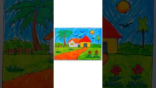 Beautiful Landscape Drawing 🌄 Easy Sketch for Beginners #drawing #art #drawingmasterpk
