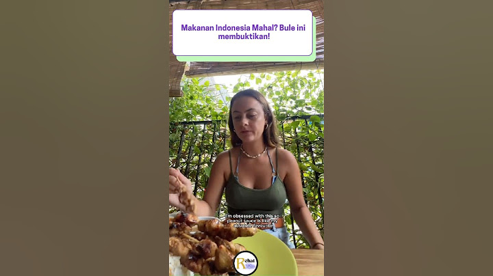 Makanan di Indonesia mahal ⁉️. Mbak bule ini Membuktikan.