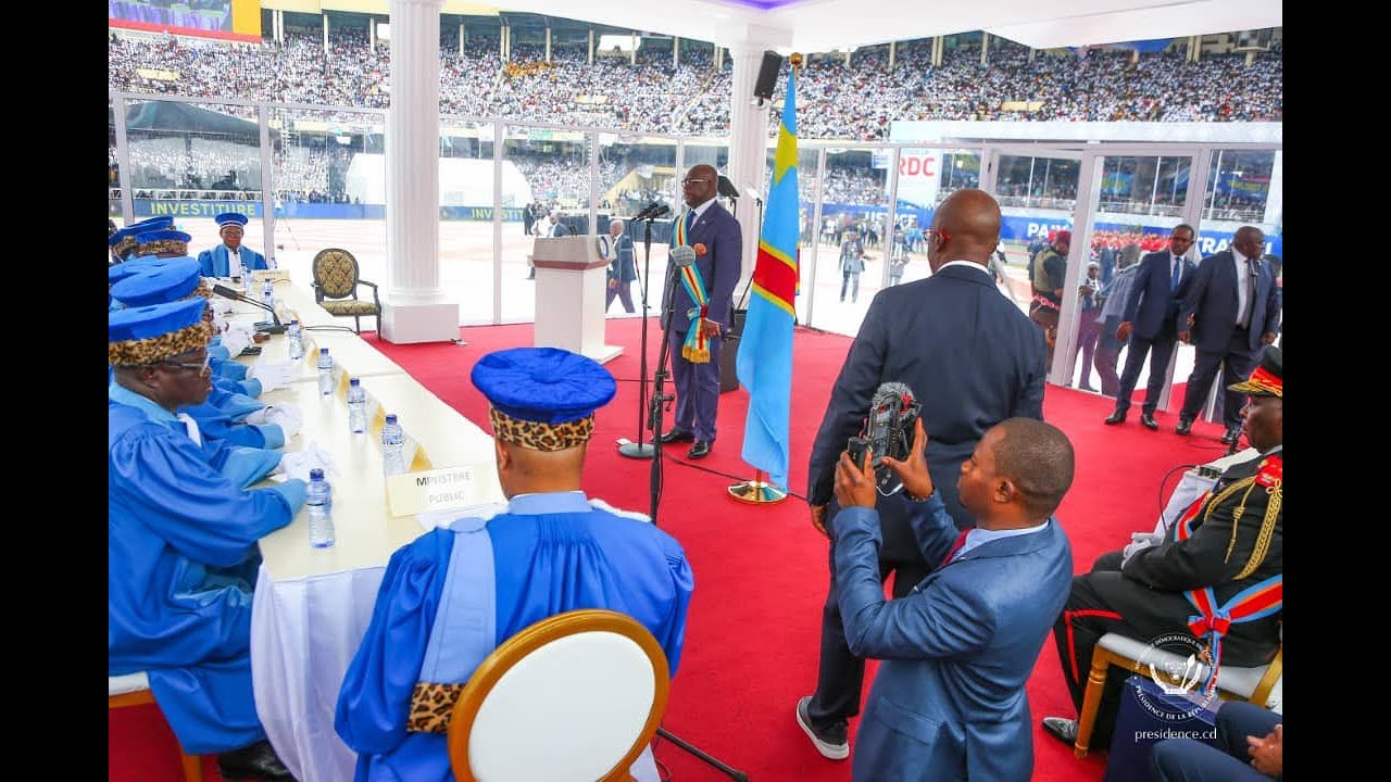 INVESTITURE I SEM. FELIX ANTOINE TSHISEKEDI TSHILOMBO PRESIDENT DE LA REPUBLIQUE CHEF DE L'ETAT