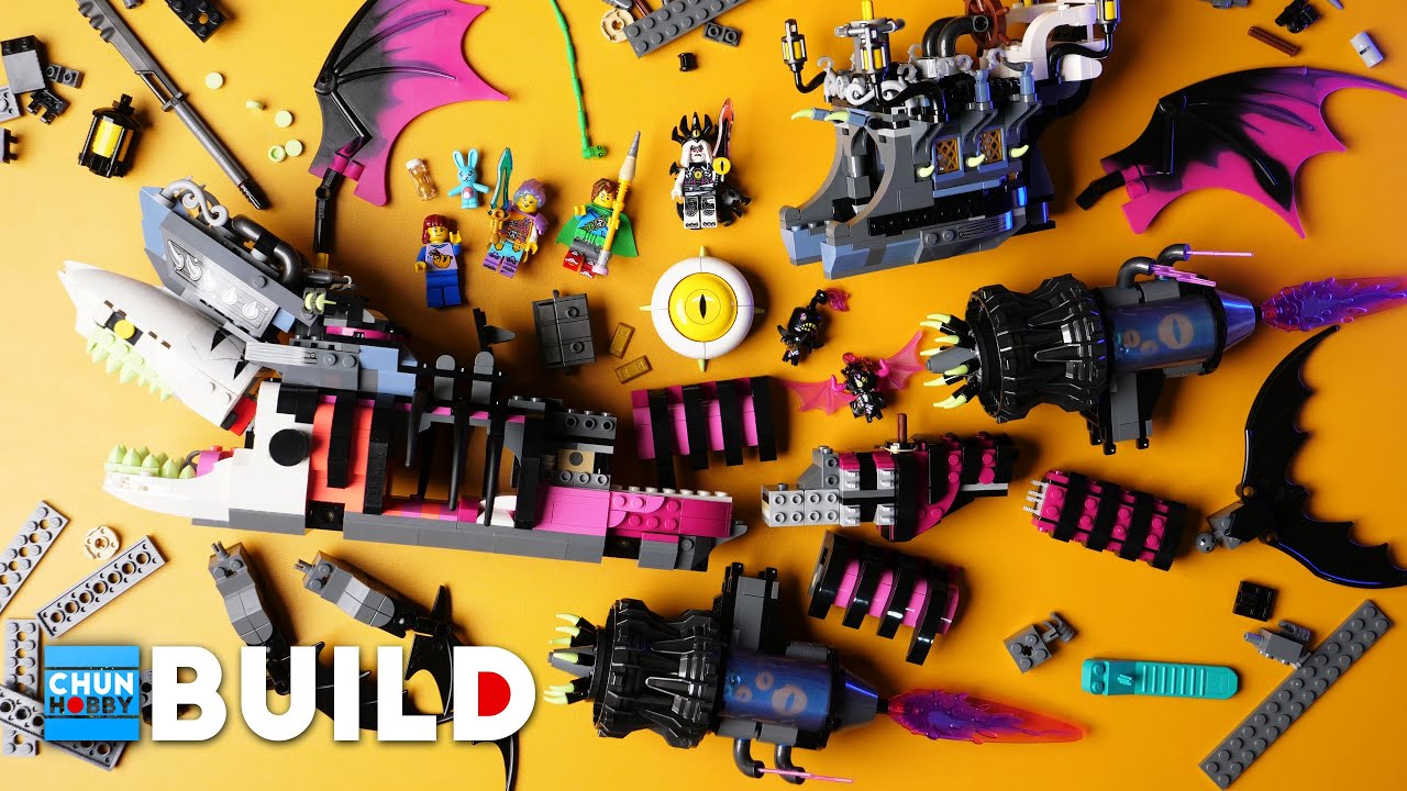 LANDY フェイマスシップ DRAGON LEGO Speed Build! Dreamzzz 71469 Nightmare Shark Ship | LEGO
