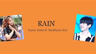 RAIN - Baekhyun (EXO) & Soyou [ ROM/IND] Lirik dan terjemahan