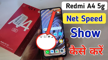 Redmi a4 5g mobile me net speed kaise dekhe / How to show net speed in Redmi a4 5g