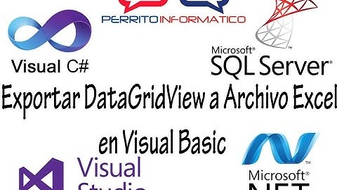 Exportar de DataGridView a un Archivo Excel en Visual Basic