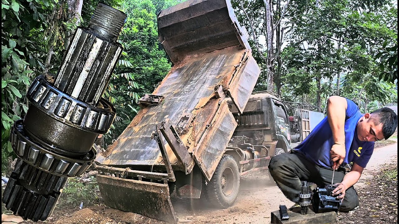 Mobile repair: Rescue and replace the differential lock system for trucks in the rain