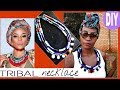 DIY Tribal (Ethnic) Neck Ropes Customized with African print