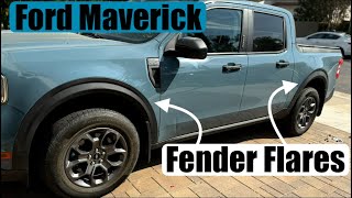 Mabett Fender Flares Ford Maverick.  Easy DIY Mod.  Looks Great.