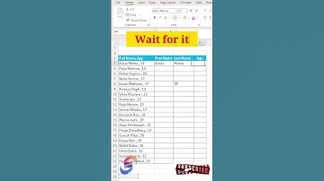 Split Column data | Excel | #excel #excelformula