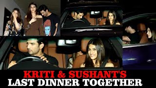 Sushant Singh Rajput Meets Ex Girlfriend Kriti Sanon For LAST Dinner Date | Throwback.