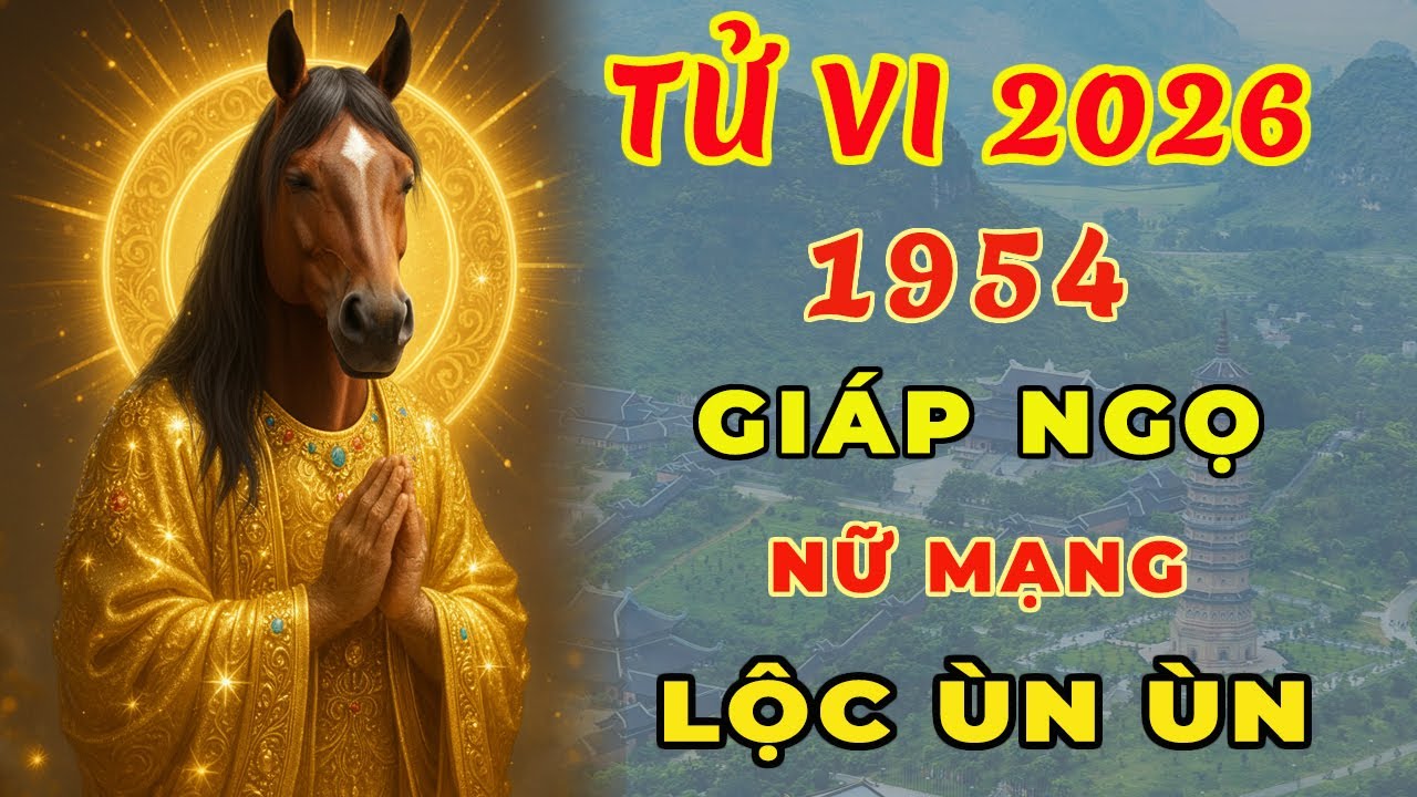 Tử vi tuổi Giáp Ngọ 1954 nữ mạng, năm 2026, phúc đức viên mãn, quý nhân nâng đỡ.