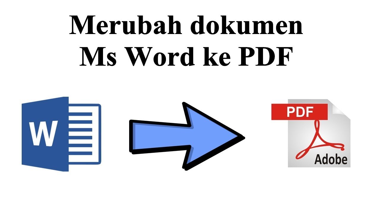 CARA CONVERT MS WORD TO PDF YouTube