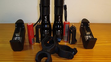 Bike Flashlight E17 UltraFire Linterna LED Cree XM-L T6 2000 Lumen Zoomable Waterproof (AliExpress)