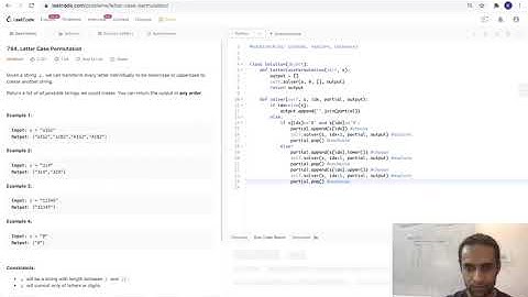 Backtracking Decoded : Letter Case Permutation ( Leetcode-784 )