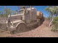 Australian Outback living - trucking, drilling, socializing. Murranji Water Drilling Video 6
