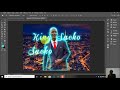 Comment faire un effet neon avec photoshop