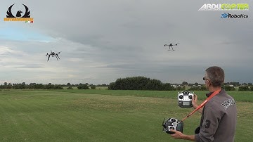 ArduCopter V3 - "APM V2.5" VS "VR Brain V4" (strong wind)