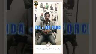 Selected in NDA & Air Force ✈️🔥 | Real Success Story | AIM Defence Academy Review #shorts