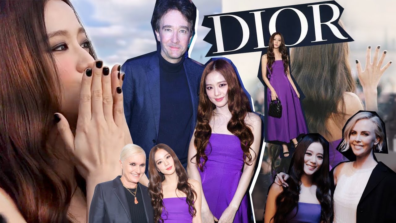 Antoine Arnault and Jisoo attends the Dior Womenswear Fall Winter
