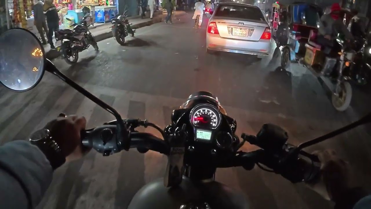 Night Ride ASMR Engine Sound 🔊 | Relaxing Moto Vlog 03