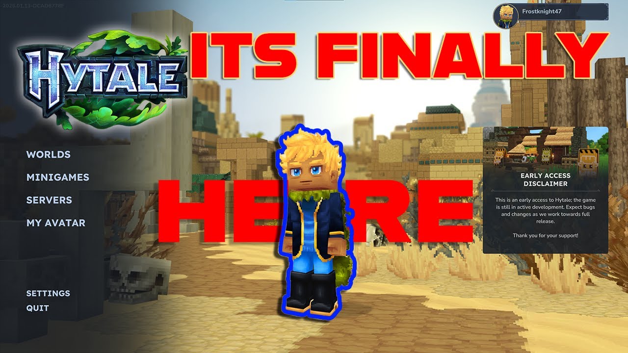 Minecraft 2 IS FINALLY HERE! (Hytale Early Access VOD) - YouTube