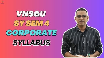 VNSGU | SY BCOM SEM 4 | CORPORATE | SYLLABUS | E-ABHYASU