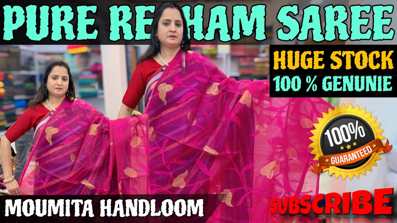 100 % Pure Handloom #saree | #new arrival #saree Khadi , Mull , Pure Cotton | Resham | Soft Jamdani 