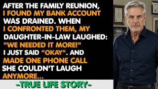 My Bank Account Was Drained After Family Reunion—My Daughter In Law Laughed ＂We Needed It More..|