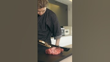 Cut the meat tube with the sharp knife.🔪✨​⁠@jikkoshacho #knife #sharpening #sharpener #asmr