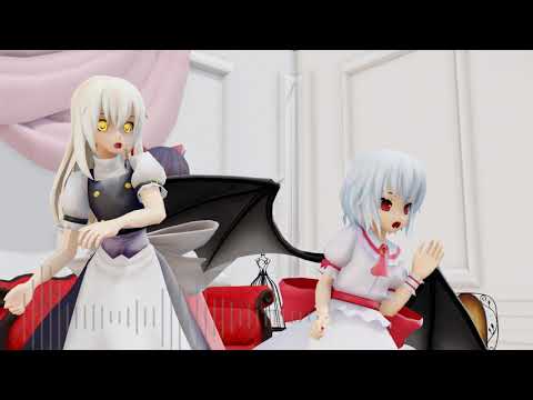 【東方mmd】霊夢と魔理沙とレミでWAVE